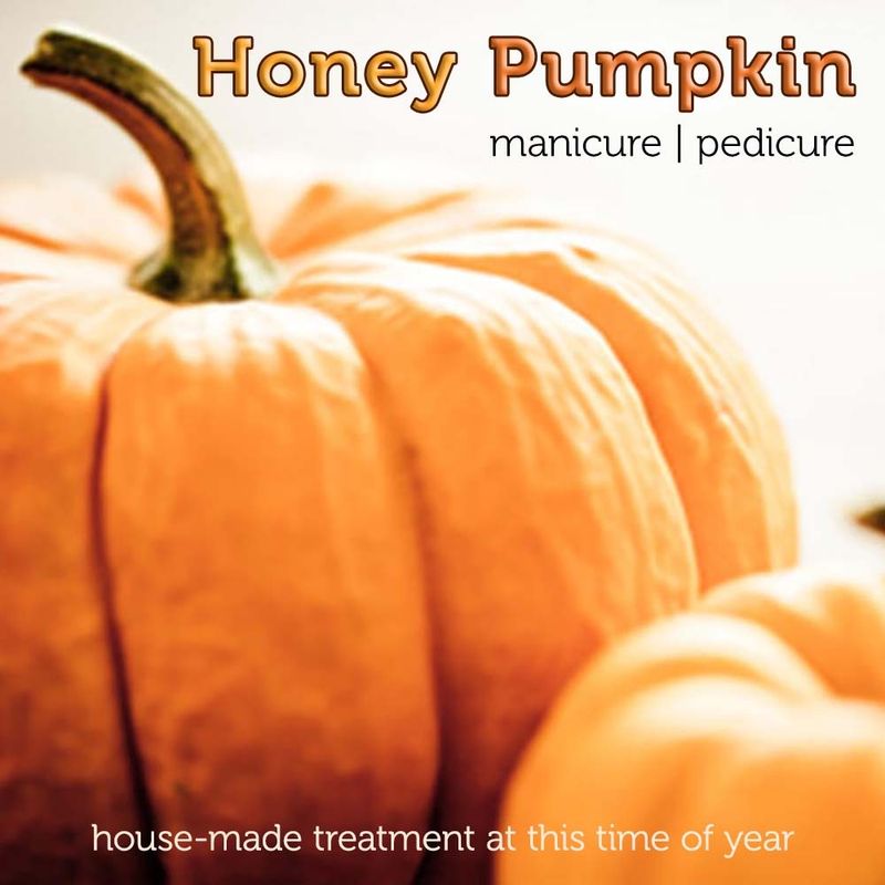 Honey Pumpkin manicure and pedicure at Tranquility Organic Spa in Yaletown, Vancouver