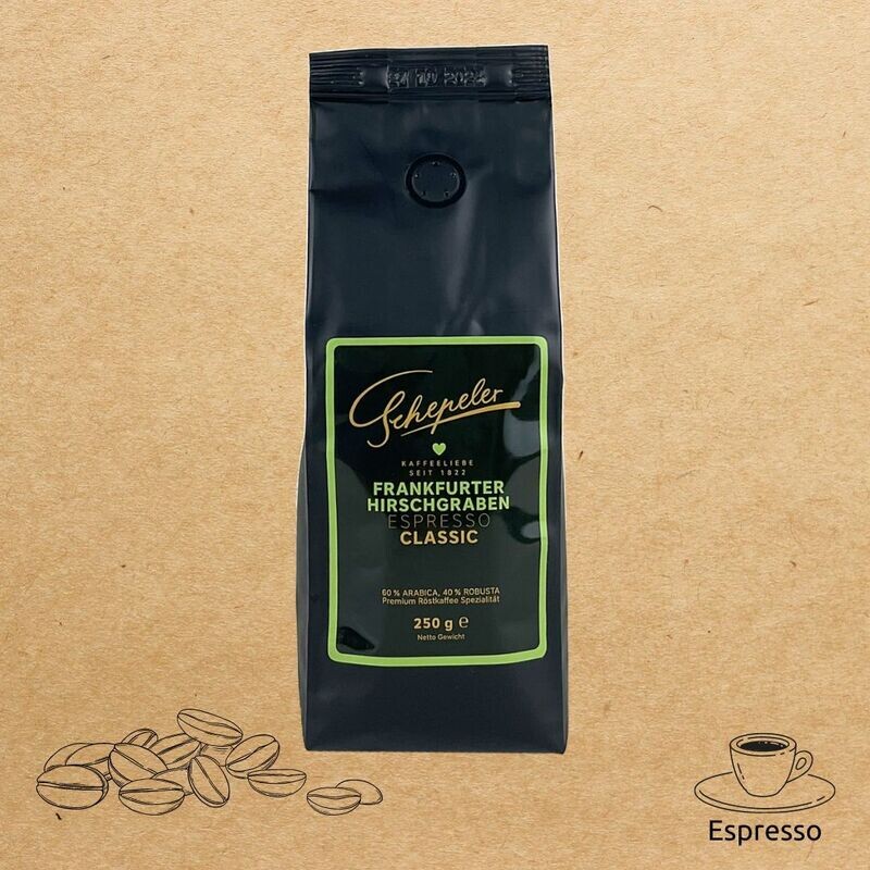 Frankfurter Hirschgraben Espresso CLASSIC | 250 g Frankfurter Hirschgraben Espresso CLASSIC | 250 g