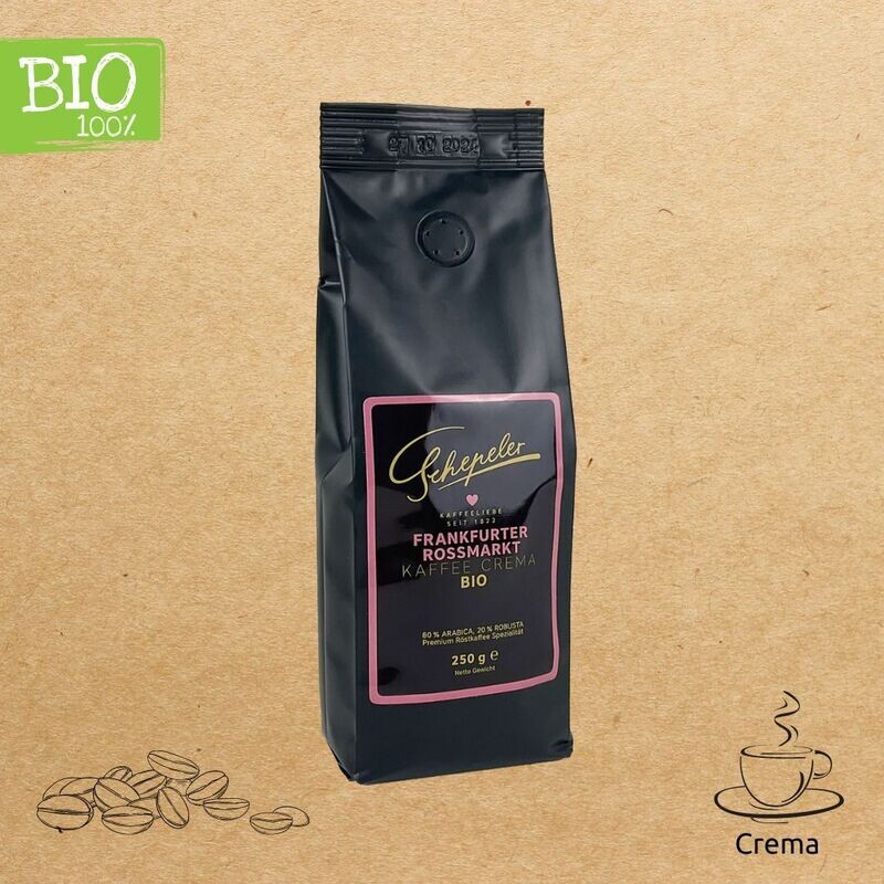 Frankfurter Rossmarkt Kaffee Crema BIO | 250 g Frankfurter Rossmarkt Kaffee Crema BIO | 250 g
