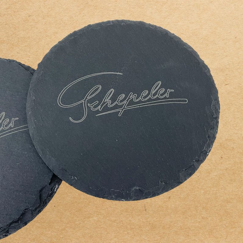 Schiefer Untersetzer 2er Set