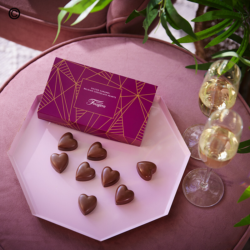 Belgian Chocolate Salted Caramel Hearts