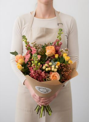 Hand Tied Seasonal Bouquet Plastic-Free