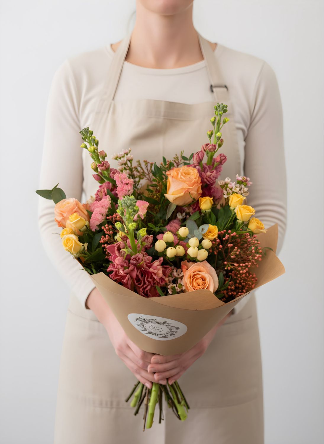 Hand Tied Seasonal Bouquet Plastic-Free