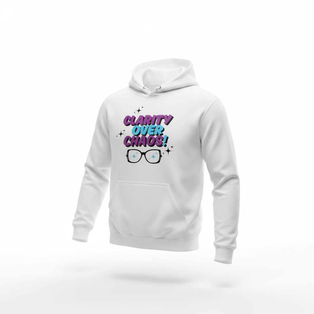 Motivational Sweatshirt — “Clarity Over Chaos”