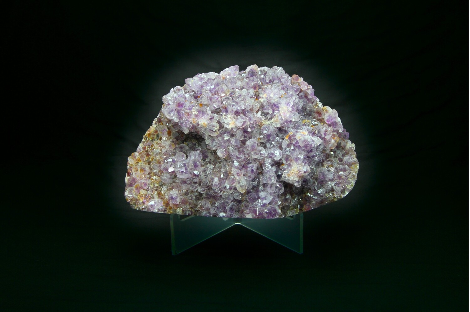 Pink Amethyst With Purple Crystals Specimen