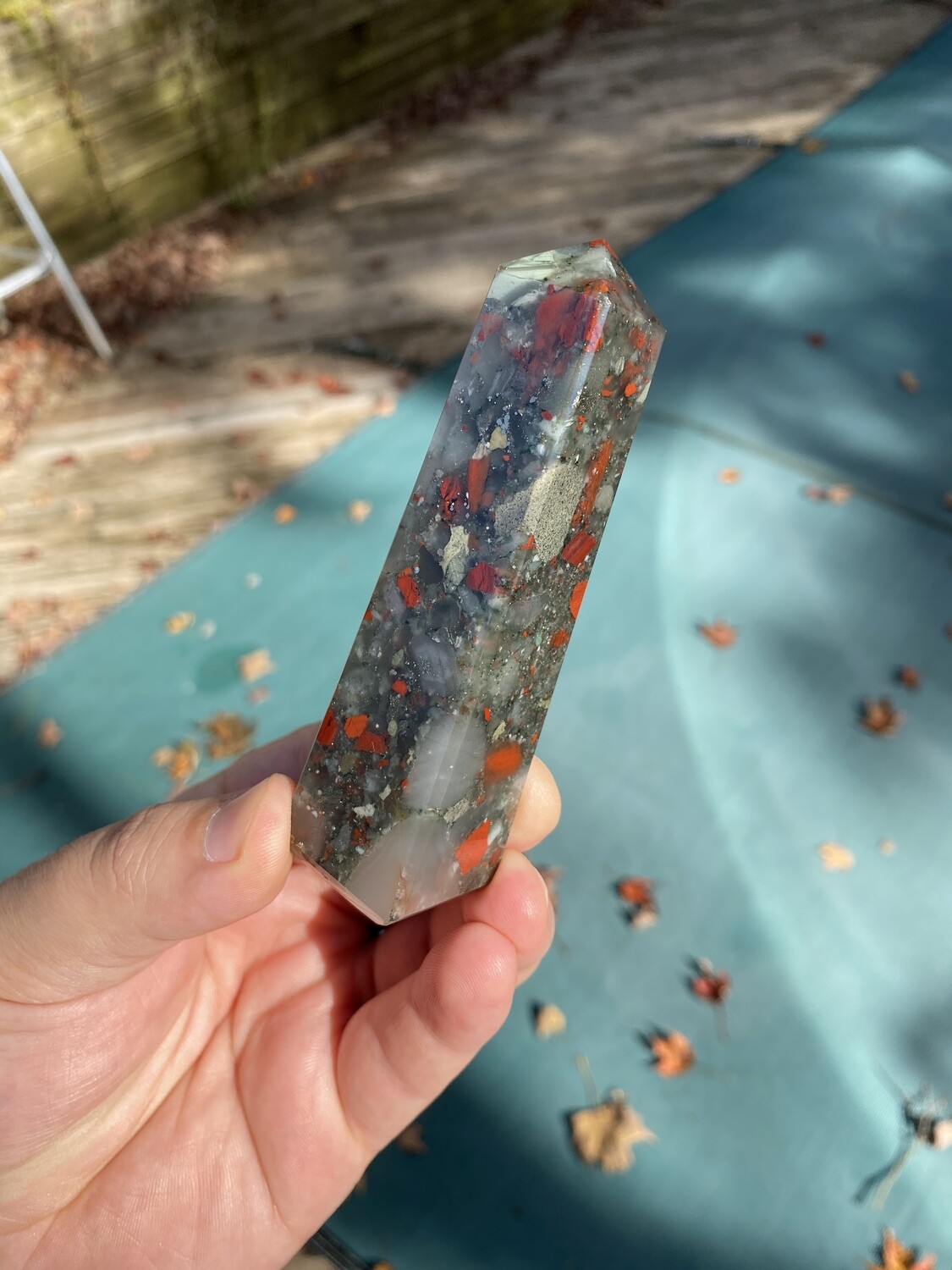 African Bloodstone (Setonite) Tower