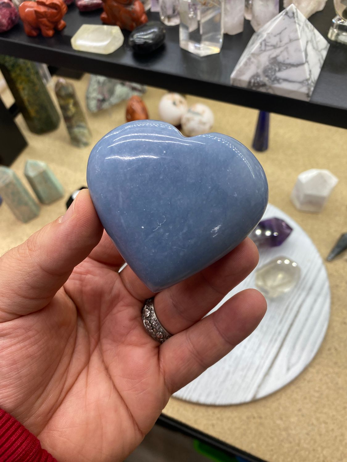 Angelite Heart
