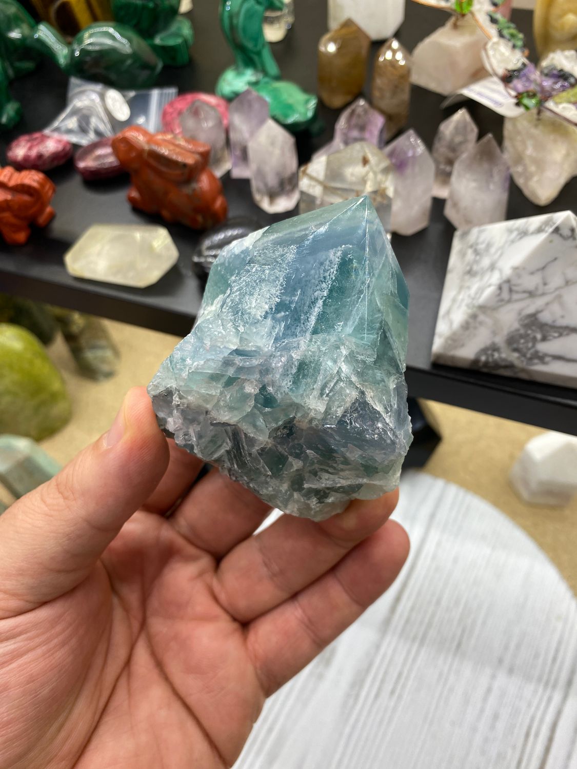 Fluorite Top Polished Point