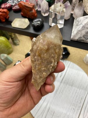 Natural Smokey Luena Cascading Phantom Quartz