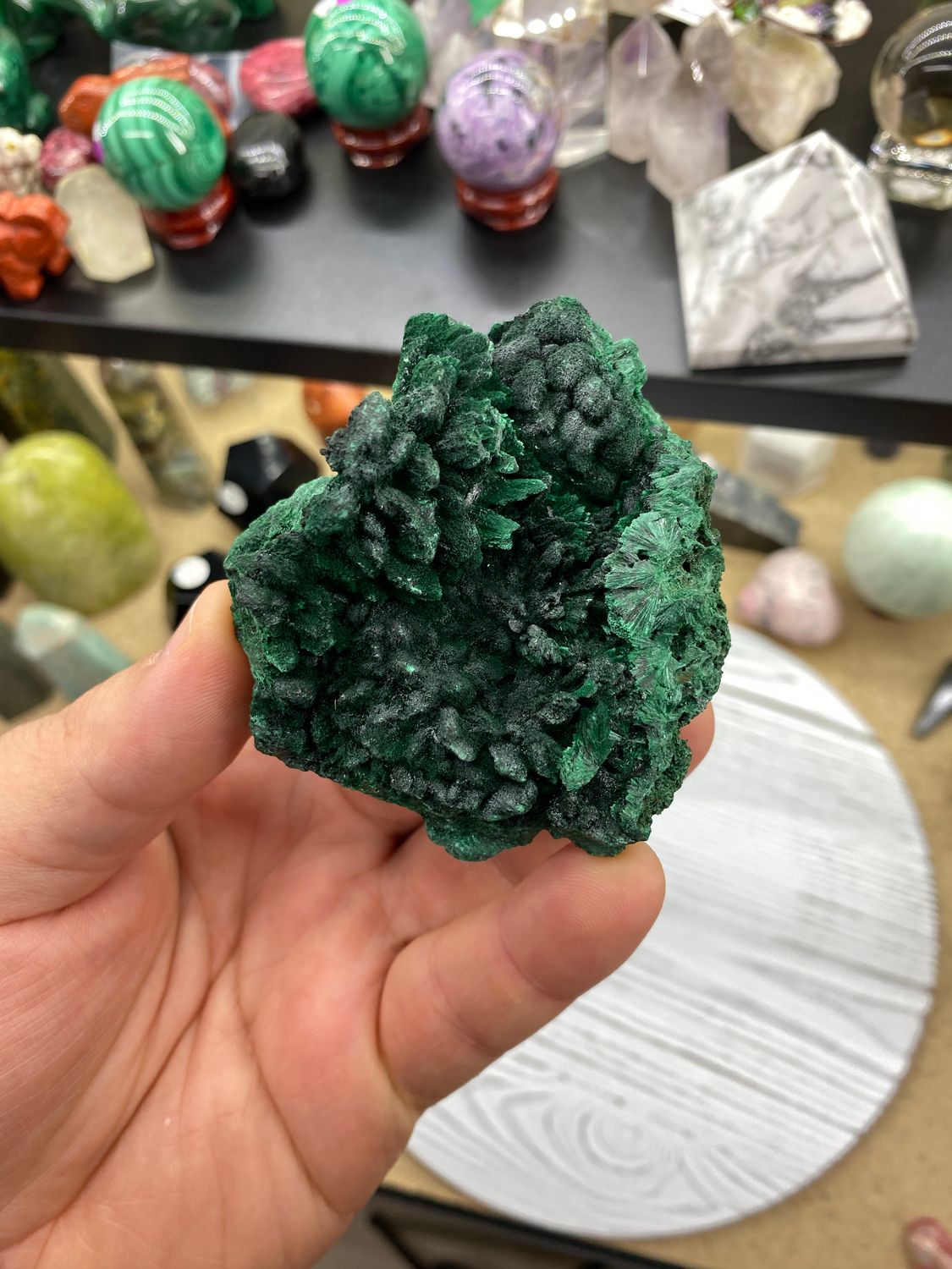 Natural Silky Malachite