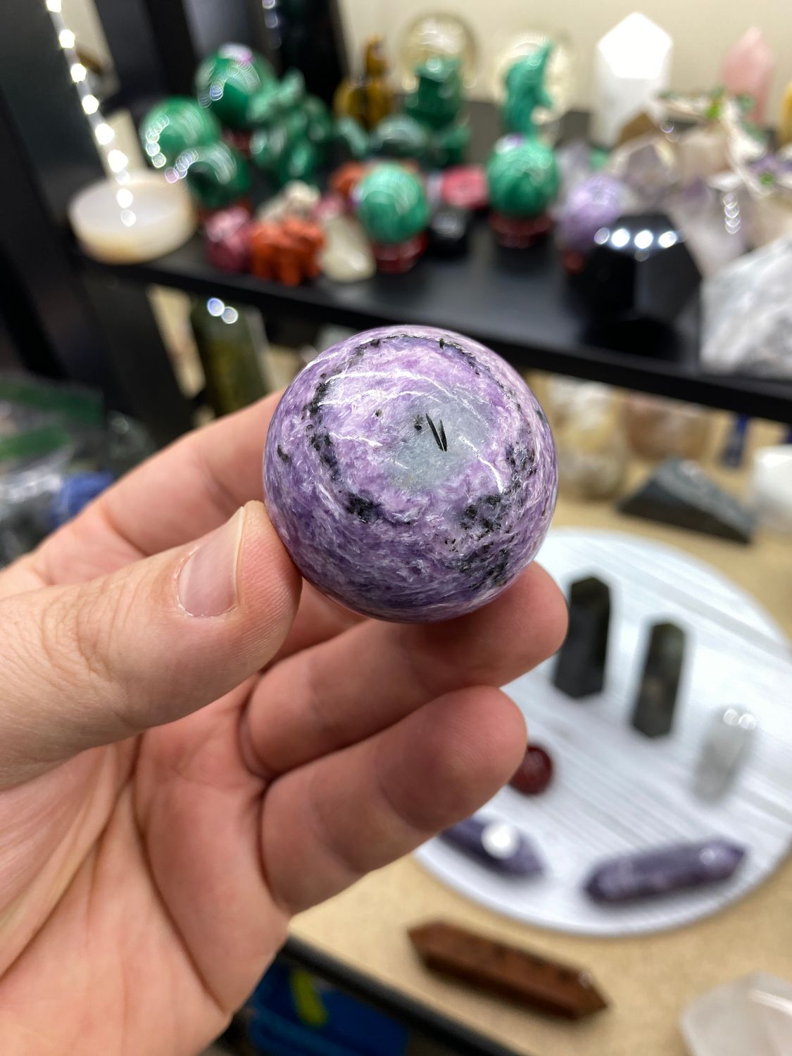Charoite Sphere