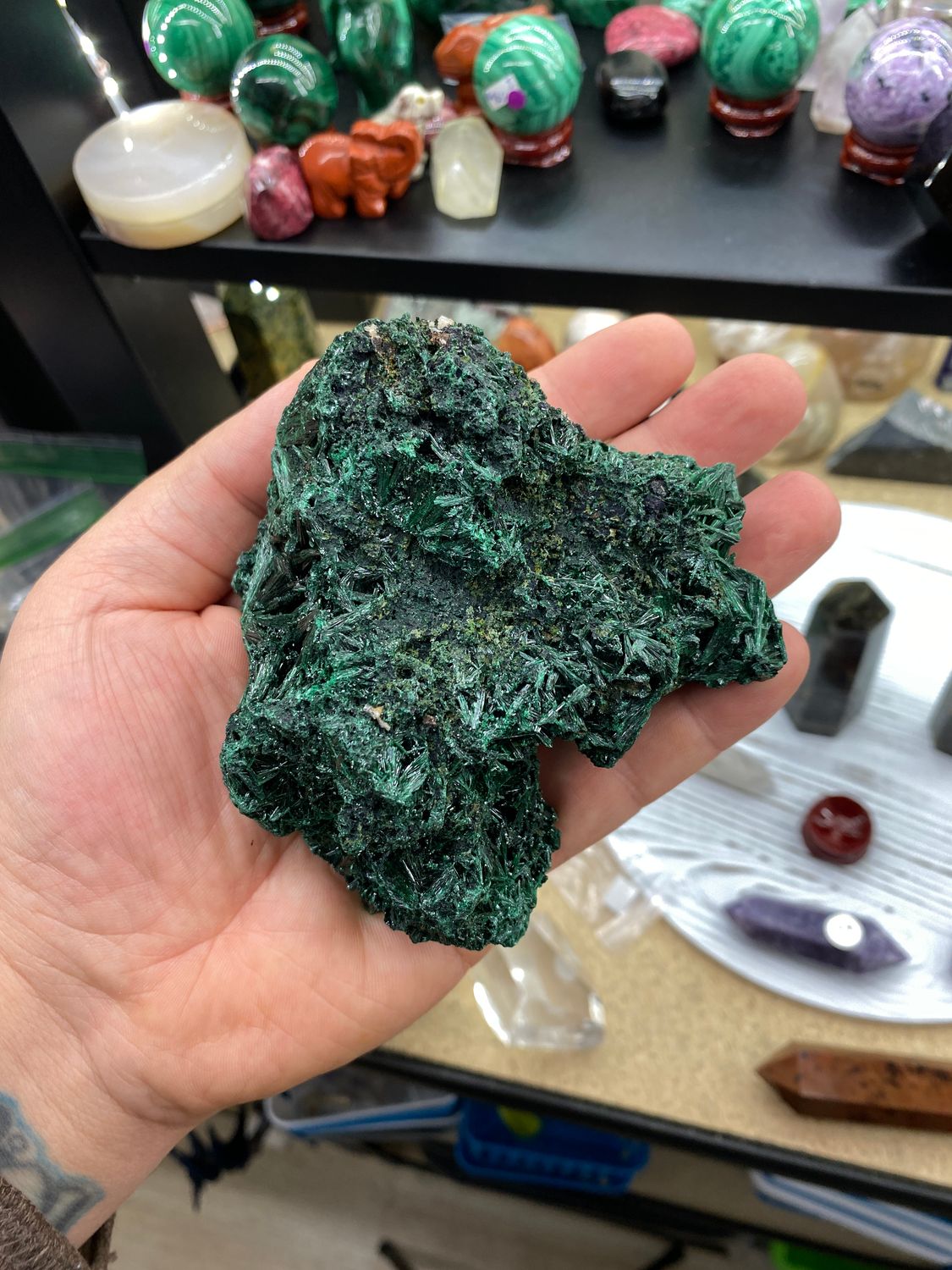 Natural Silky Malachite