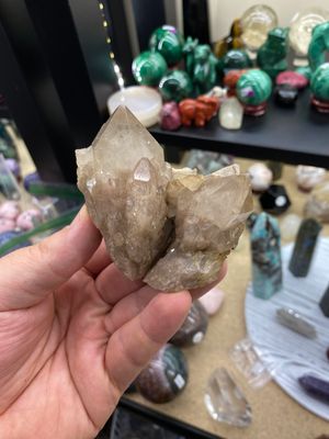 Natural Smokey Luena Cascading Phantom Quartz