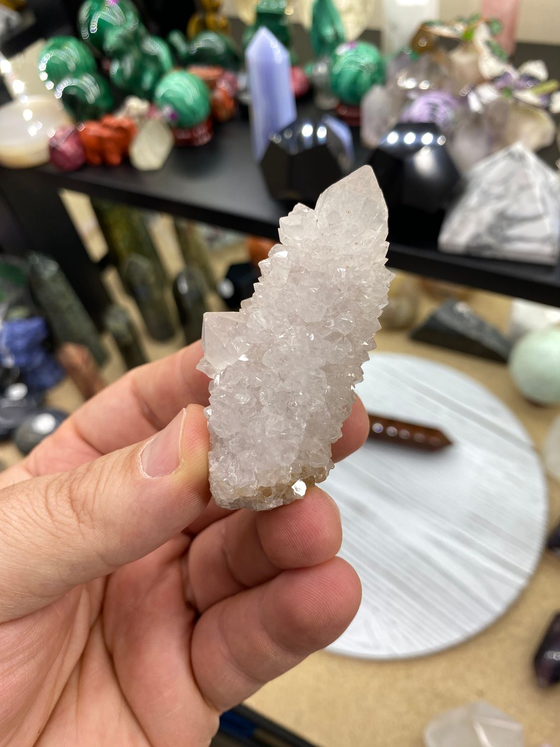 ​Spirit Quartz Point with Trigger and Iron Inclusion