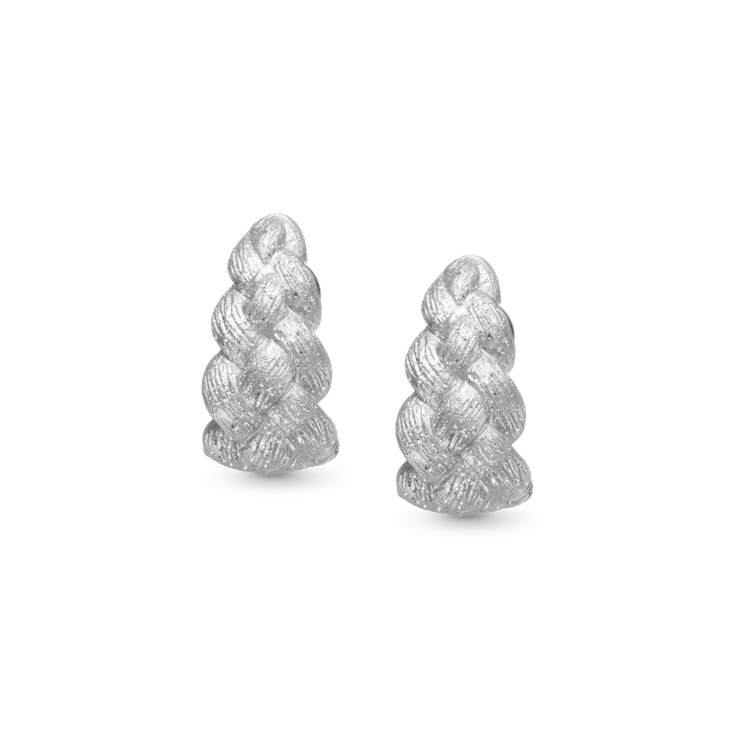 STARDUST BRAID SILVER 925 EARRINGS