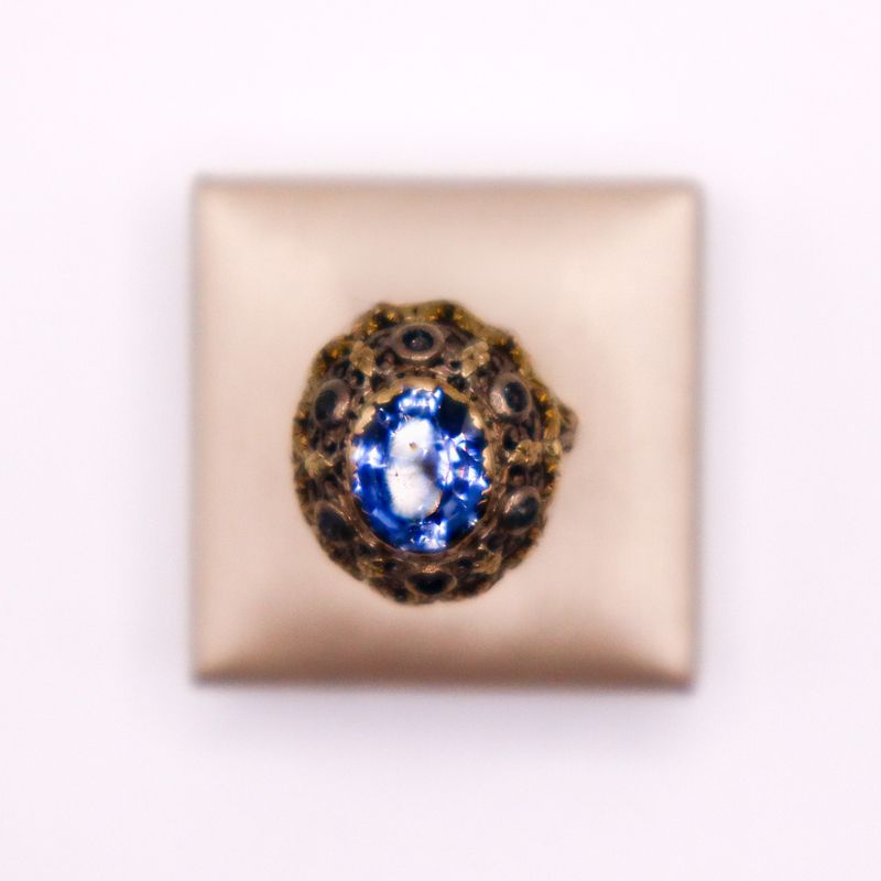 Anello “Notte Fiorita” con tanzanite e diamanti