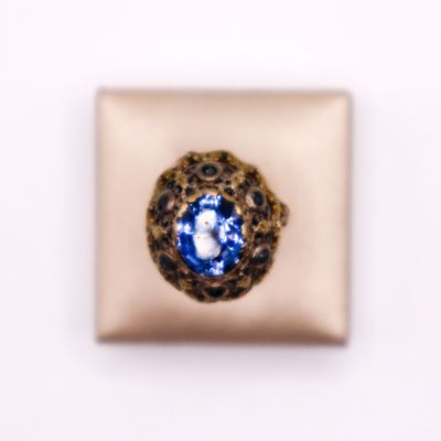 Anello “Notte Fiorita” con tanzanite e diamanti