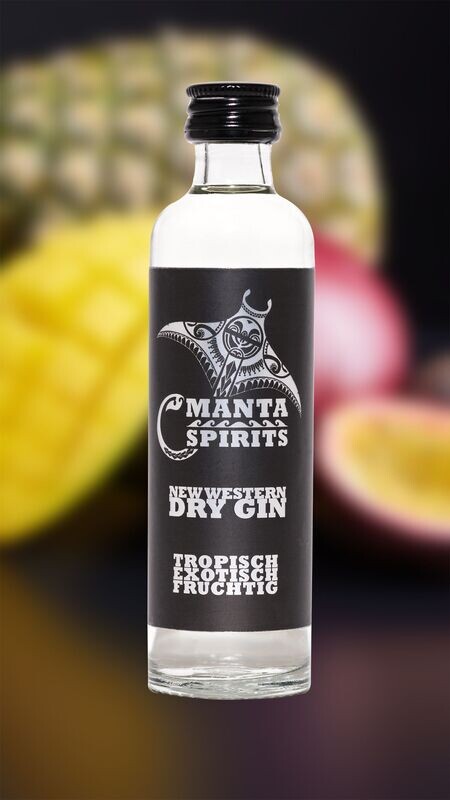 Manta Spirits New Western Dry Gin 40ml 40% vol. Manta Spirits New Western Dry Gin 40ml 40% vol.