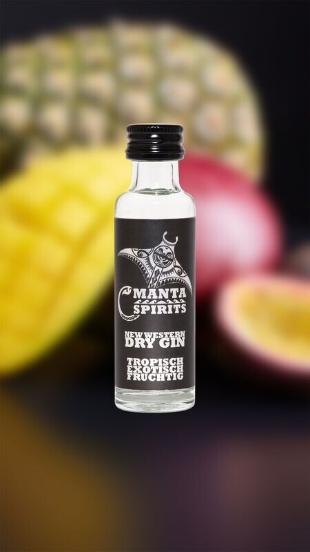 Manta Spirits New Western Dry Gin 20ml 40% vol. Manta Spirits New Western Dry Gin 20ml 40% vol.