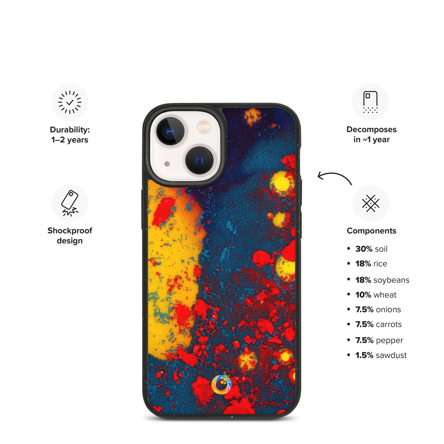 Speckled iPhone case #100