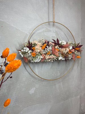 Trockenblumenring - Blumenband