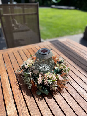 DIY Trockenblumenkranz Set - Natürlich, Dekorativ und Langlebig: aus frischen und getrocknete Blüten zum Selbermachen.