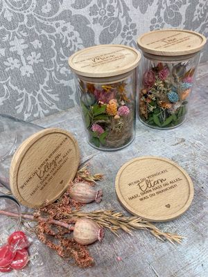 Vorratsglas mit Gravur- Geschenk für jeden Anlass