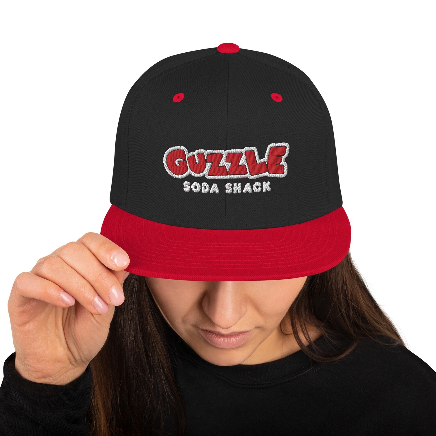 Snapback Hat - Red and Black