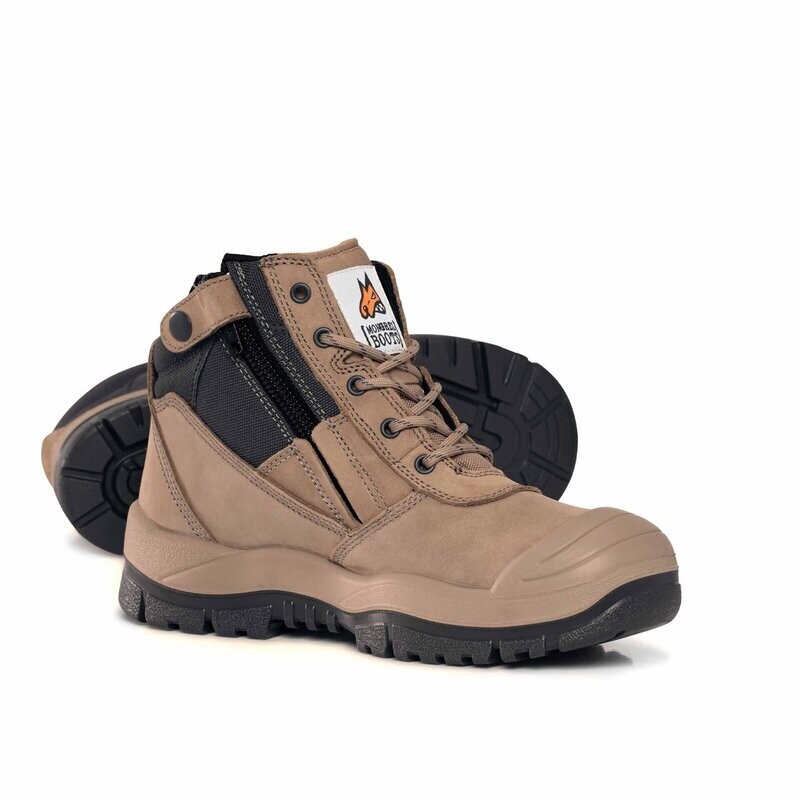 Mongrel 461060 Zip Scuff - Stone (Steel Cap)
