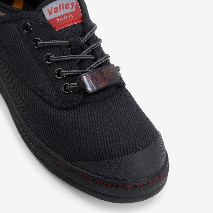 Volley Canvas - Black/Grey (Steel Cap)