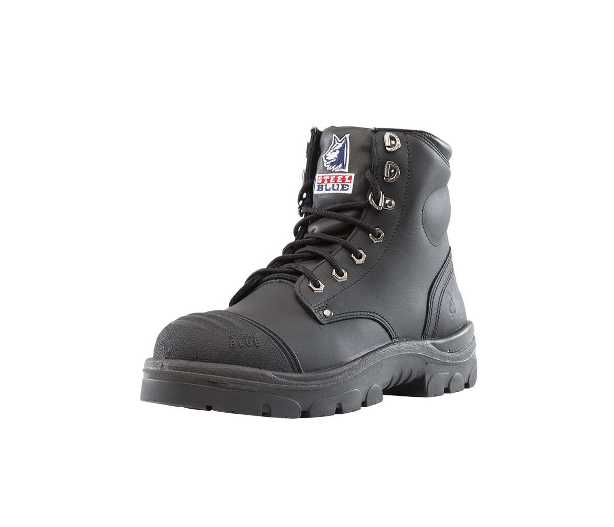 Steel Blue Men's Argyle Zip Scuff - Black