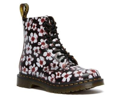 Dr Martens 1460 Pascal Pansy Fayre Black + Red