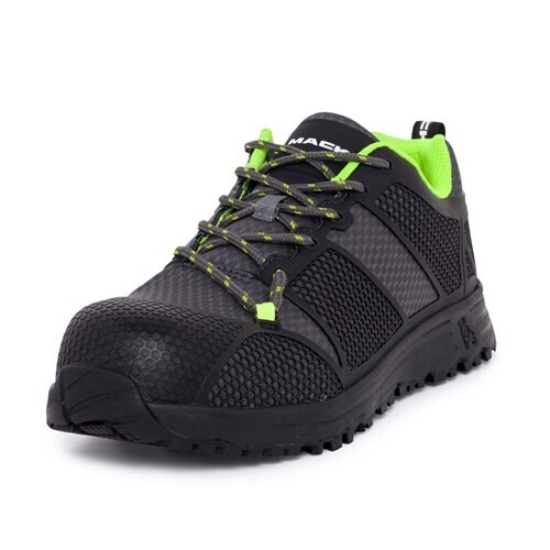 Mack Men's Pitch Lace Shoe - Charcoal/Lime (Composite Cap)