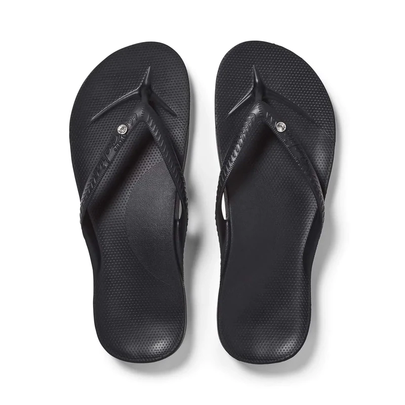 Archies Women's Thongs - Crystal Black