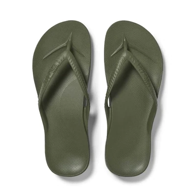 Archies | Arch Support Thongs | Khaki
