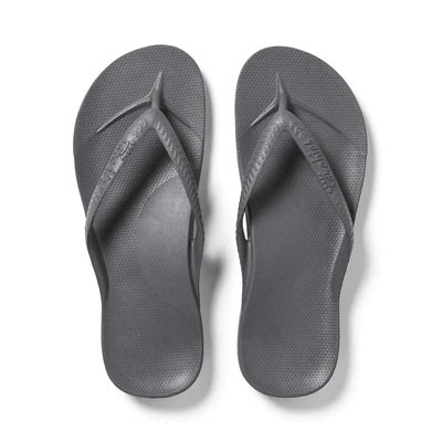 Archies | Arch Support Thongs | Charcoal