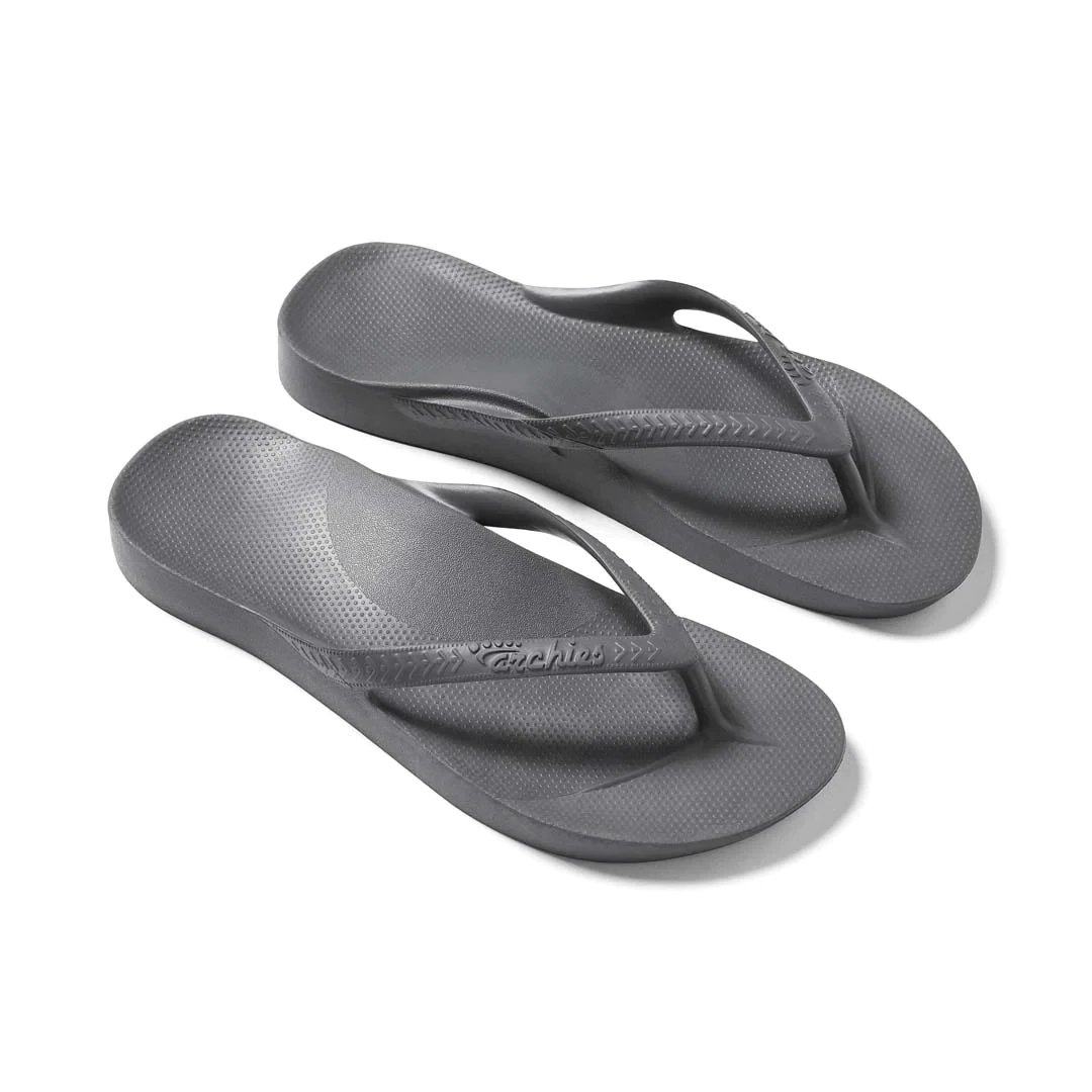 Archies Men's Thongs - Charcoal