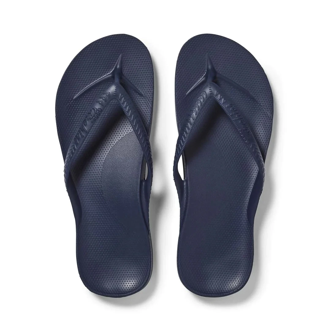 Archies | Arch Support Thongs | Navy