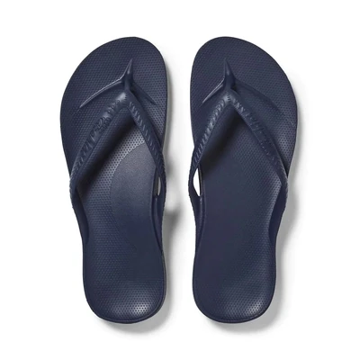 Archies | Arch Support Thongs | Navy