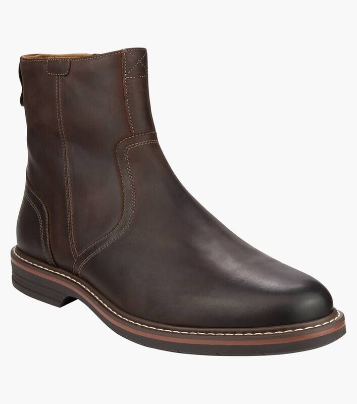 Florsheim Norwalk Zip Crazy Horse - Brown (Wide EEE)