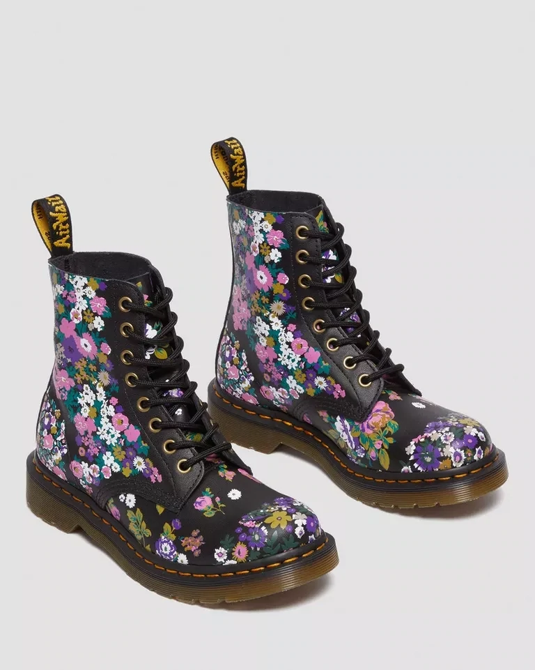 Dr. Martens 1460 Pascal Vintage Floral Backhand - Black/Multi
