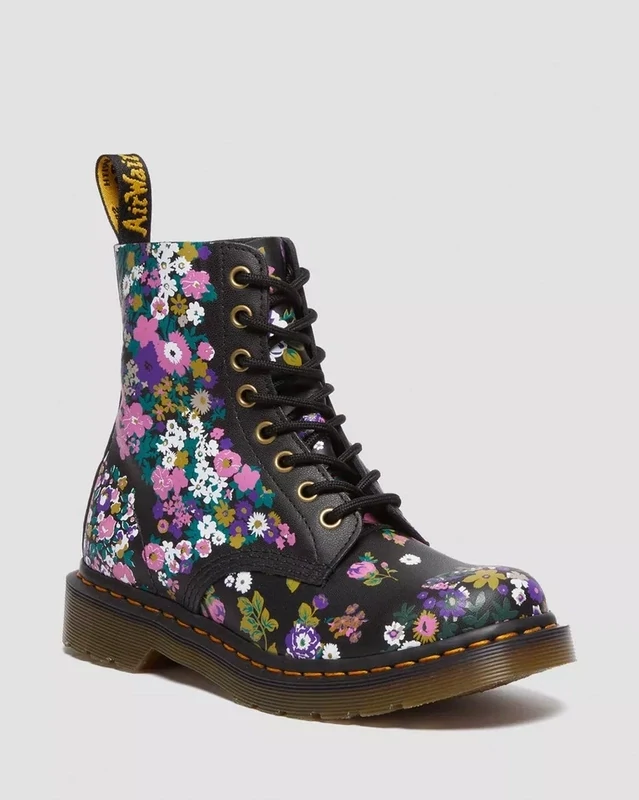Dr. Martens 1460 Pascal Vintage Floral Backhand - Black/Multi