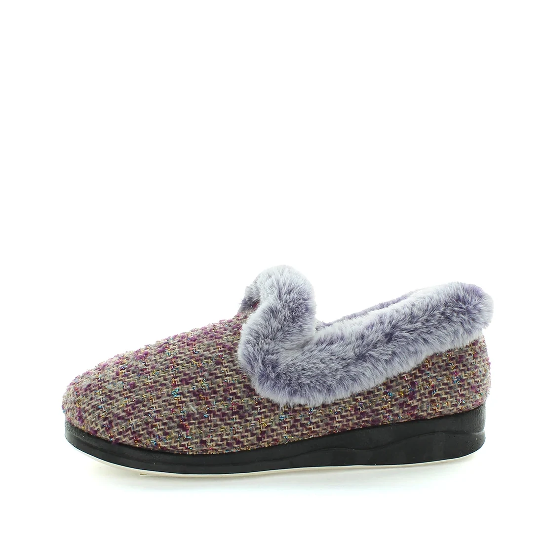 Panda Women's Slipper Emille - Purple Knit