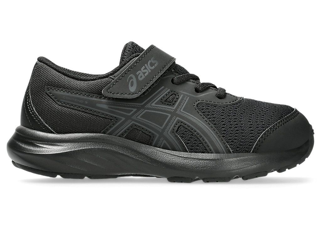 ASICS Kids Contend 9 PS - Black/Graphic Grey Velcro