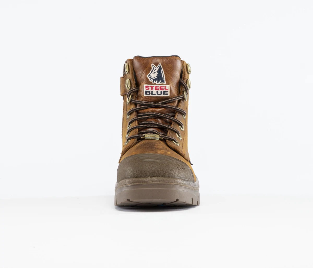 Steel Blue Men's Argyle Zip Scuff - Brown (Waterproof)