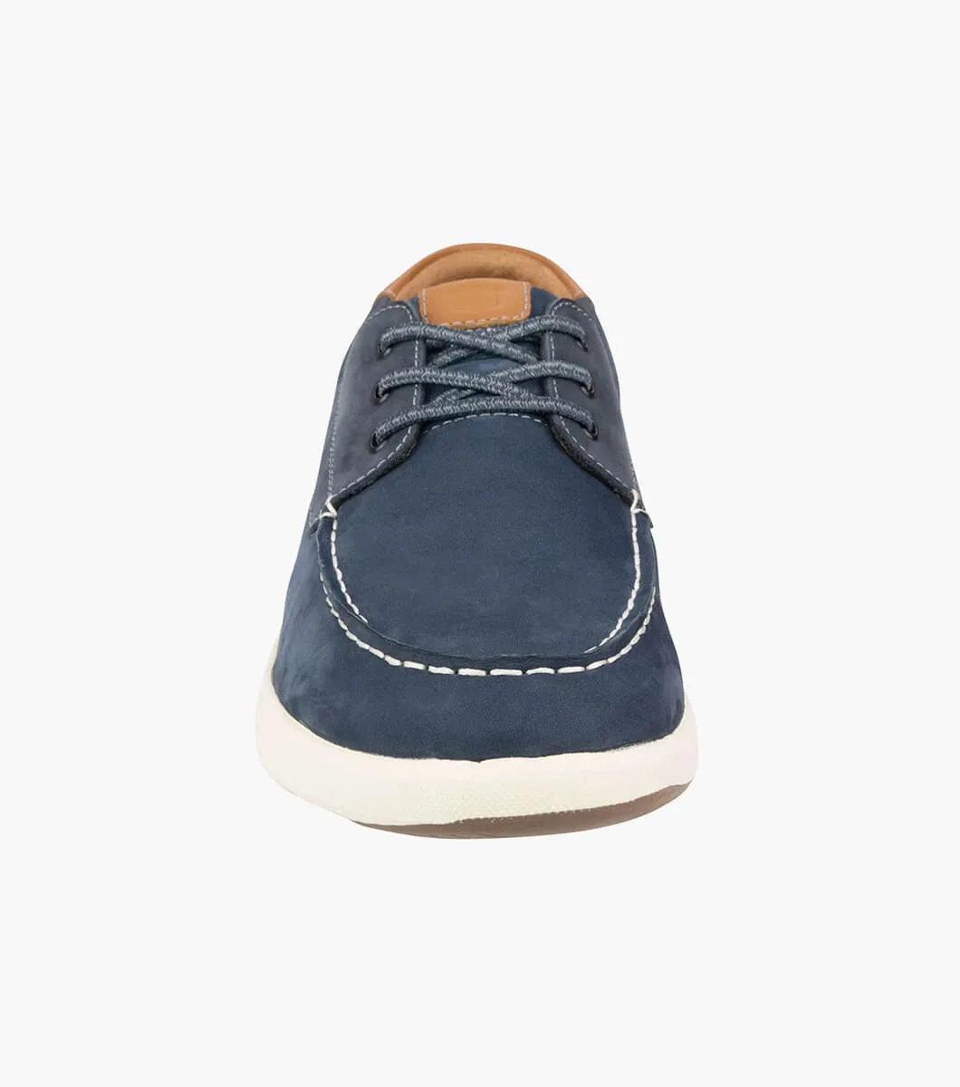 Florsheim Crossover Boat Shoe - Navy Nubuck (Wide EE)