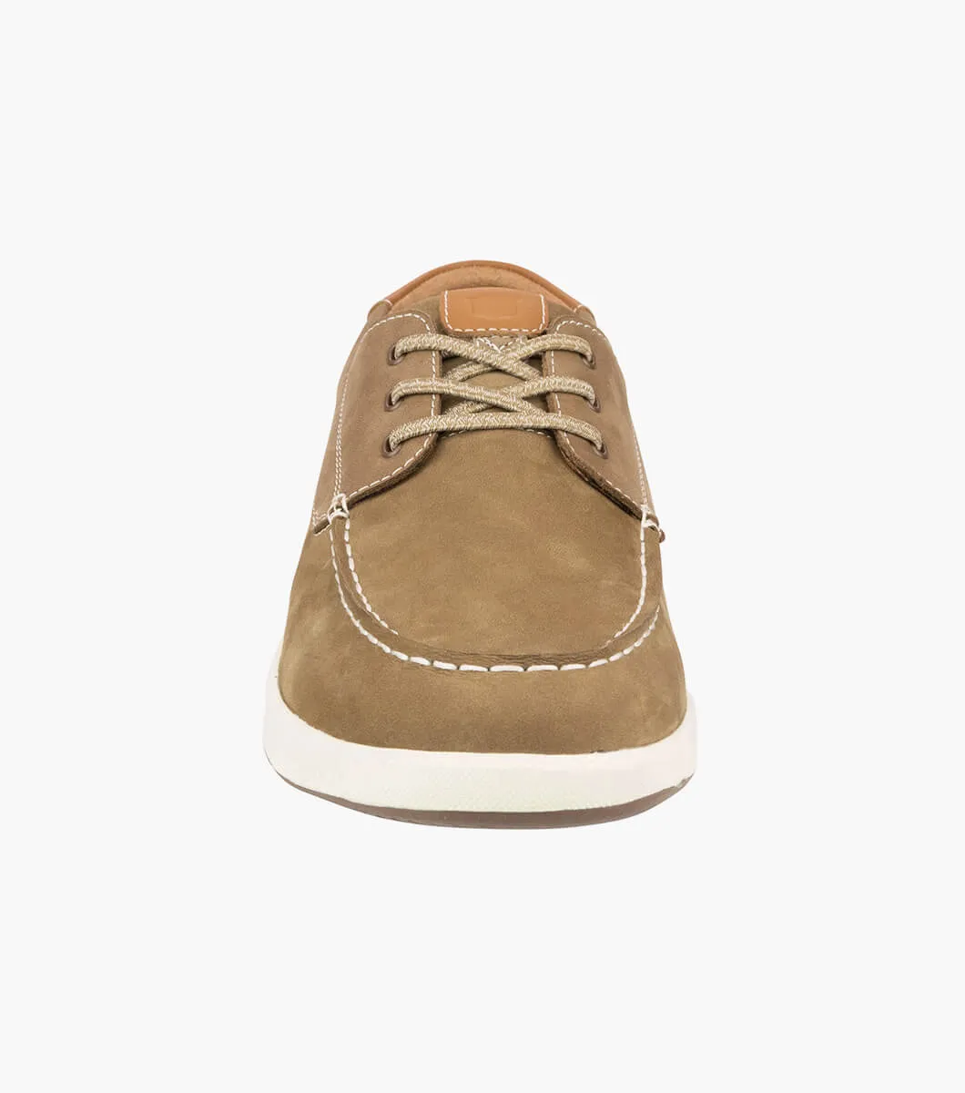 Florsheim Crossover Boat Shoe - Mushroom Nubuck (Wide EE)