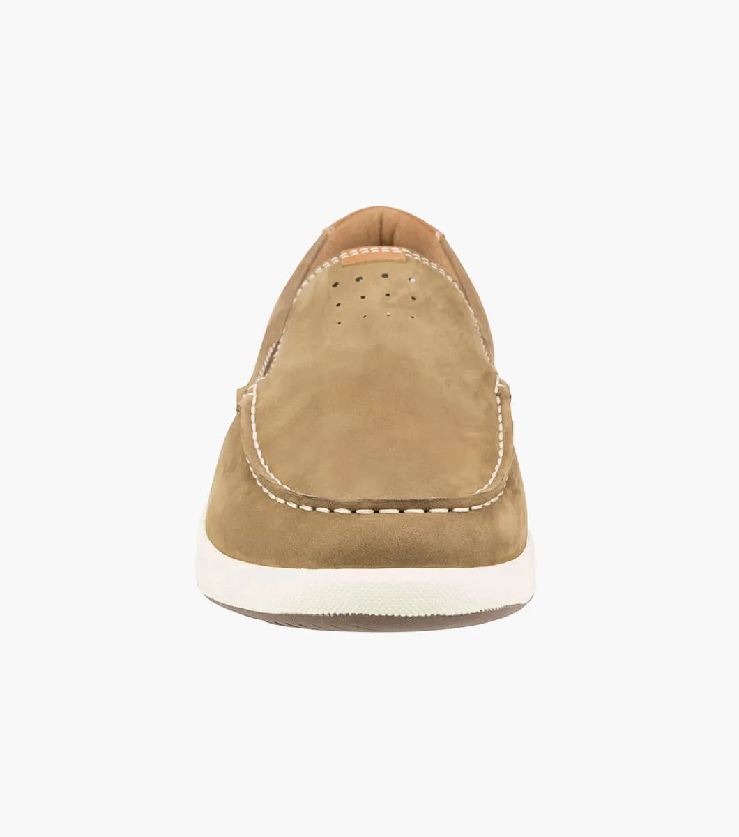 Florsheim Crossover Moc Slip - Mushroom Nubuck (Wide EE)