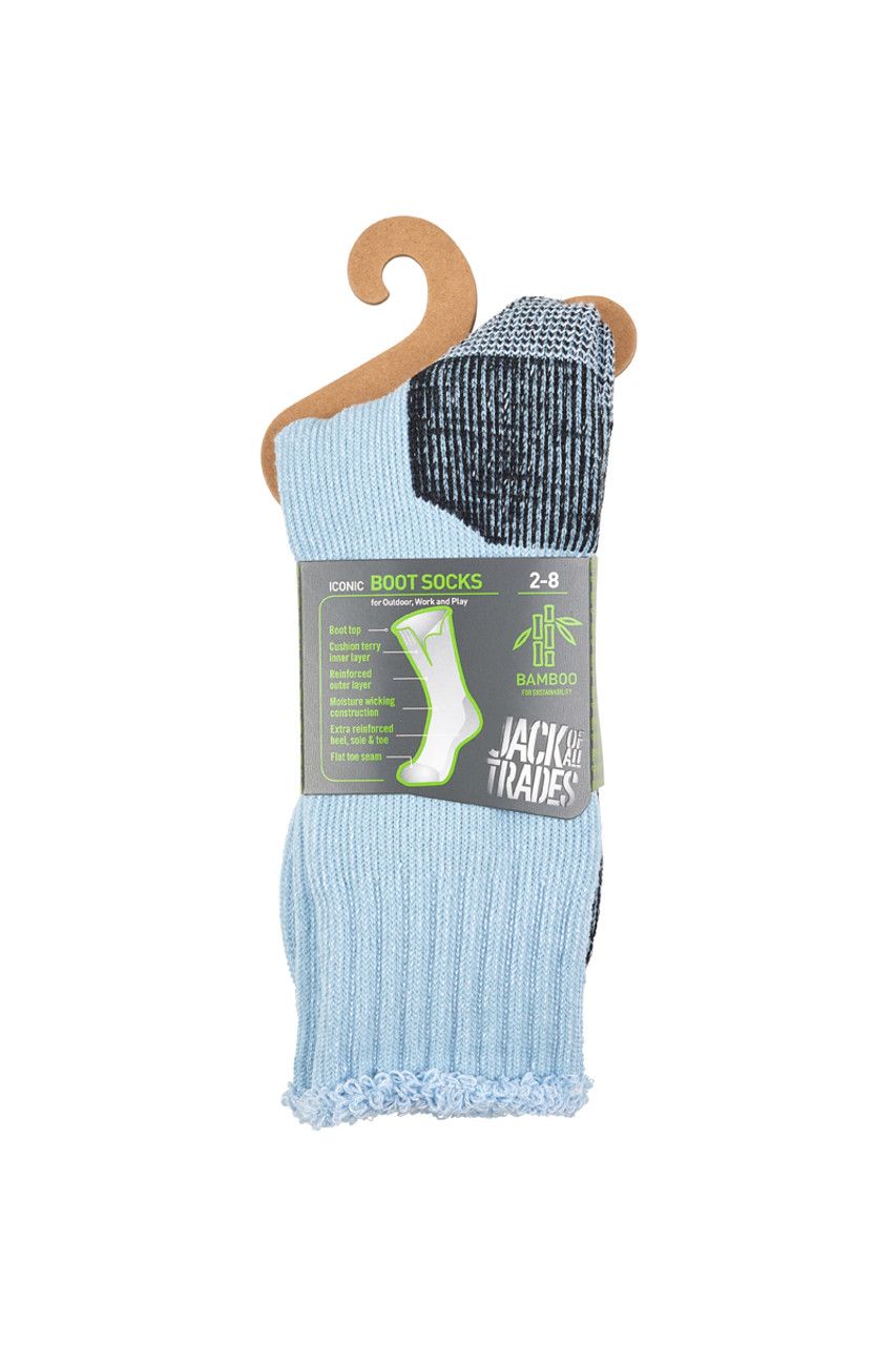 Jack of All Trades Bamboo Socks - Blue Heaven