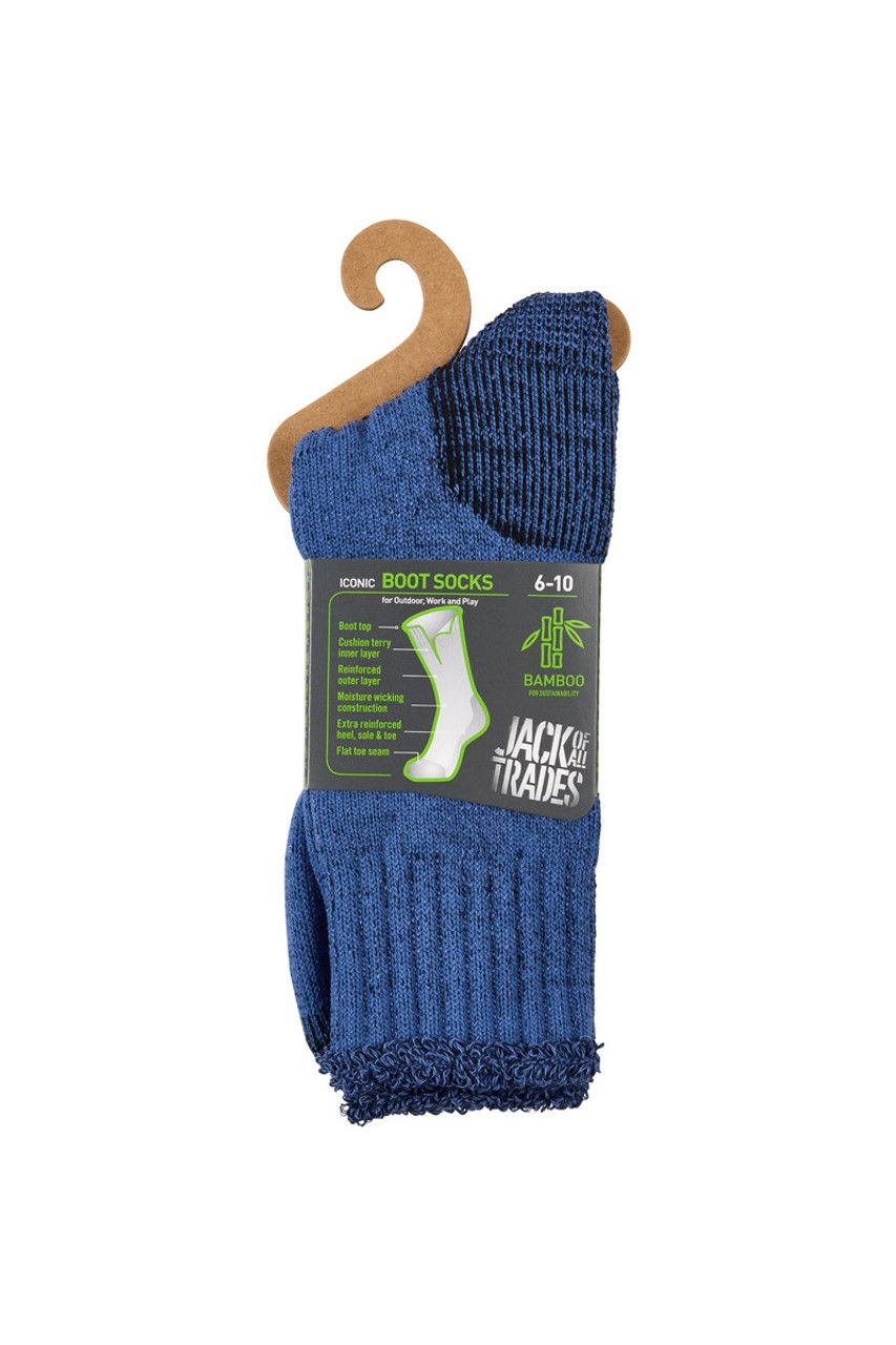 Jack of All Trades Bamboo Socks - Twisted Denim